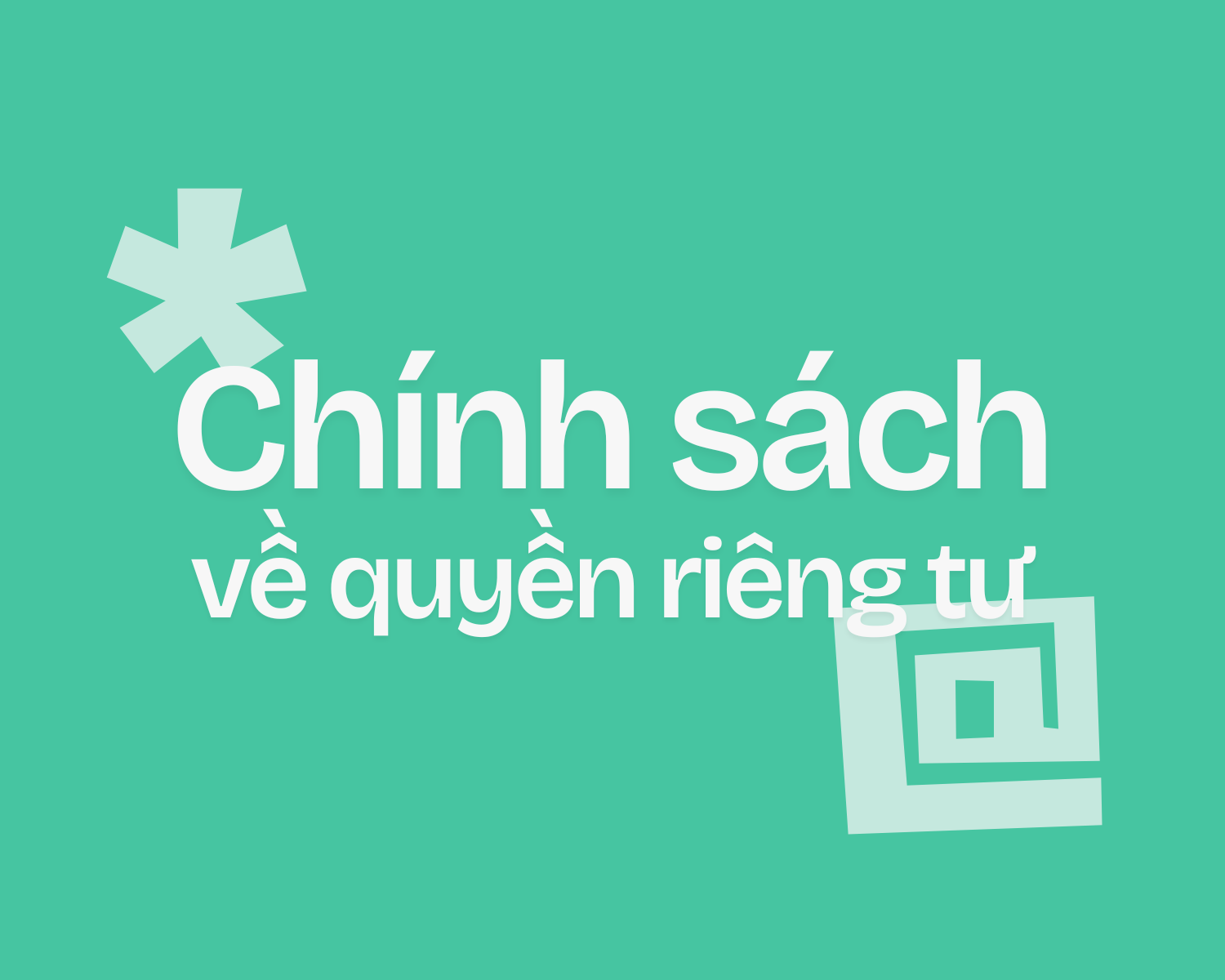 Chính sách về quyền riêng tư